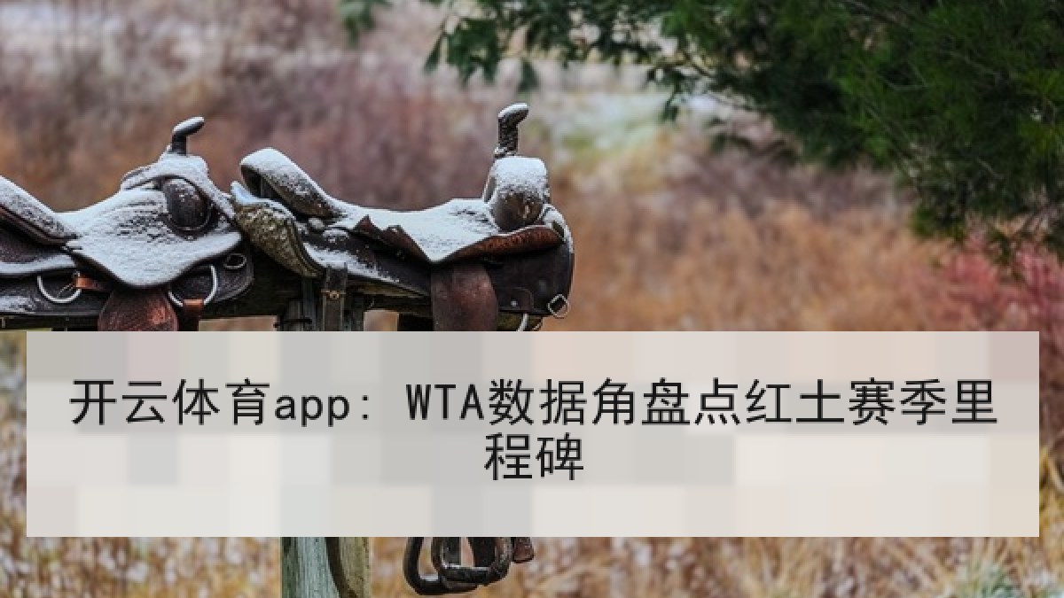 开云体育app: WTA数据角盘点红土赛季里程碑 开云体育app: WTA数据角盘点红土赛季里程碑